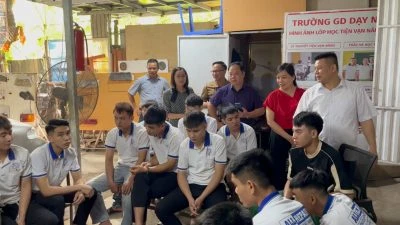 Phòng LĐTB&XH TP Lạng Sơn thăm và làm việc tại Trường