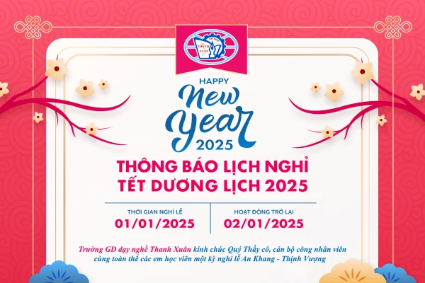 Thông báo nghỉ lễ tết dương lịch 2025